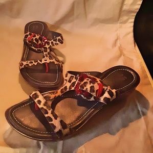 Donald J Pliner Leopard Print Sandals